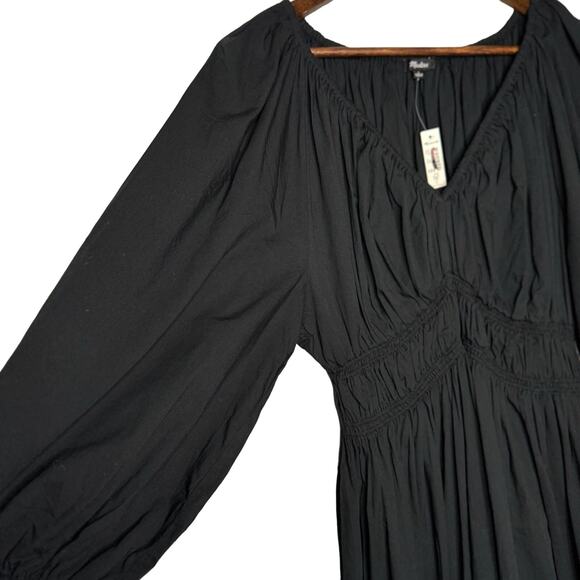 Madewell V-Neck Balloon-Sleeve Maxi Dress - Picture 9 of 9